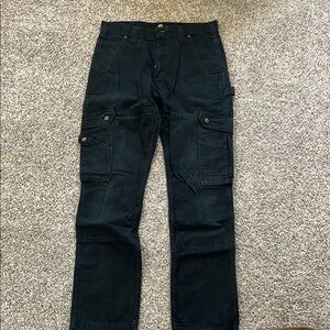 Carhartt Black Relaxed Fit Utility Jeans